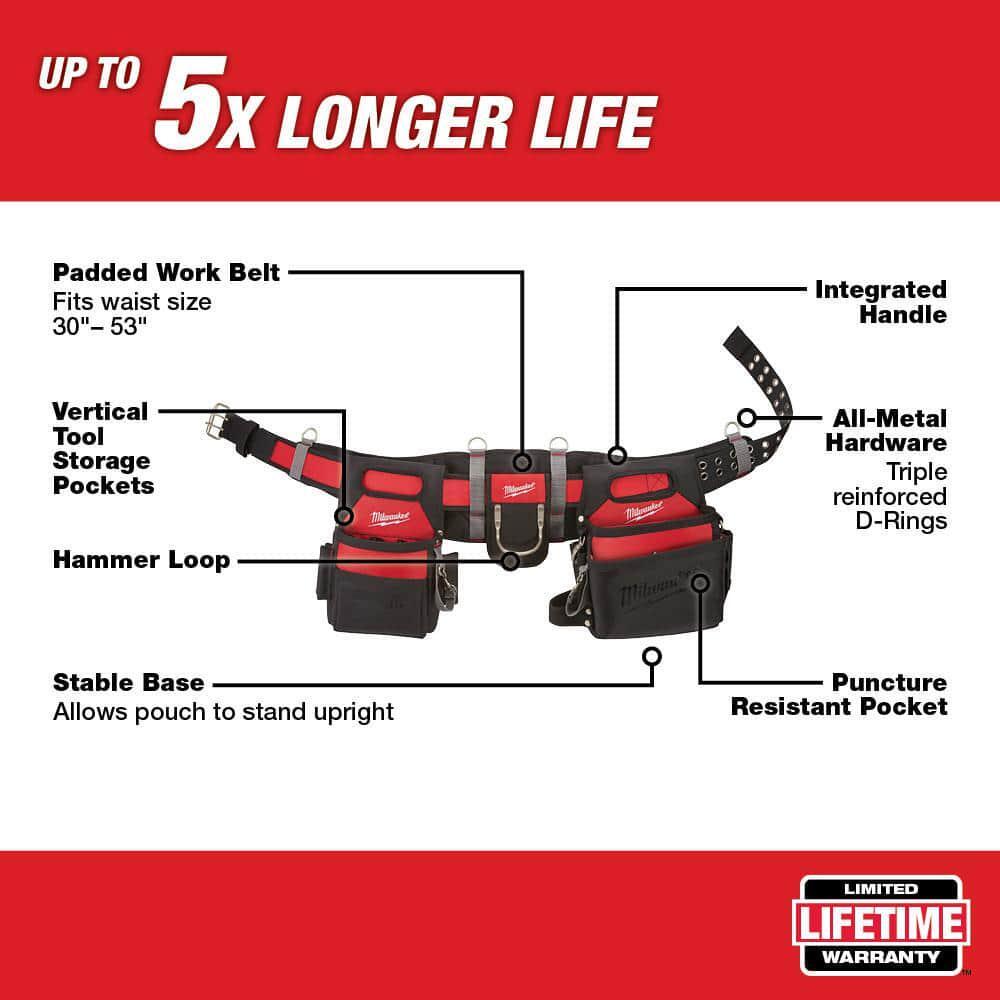 NEW High-Quality Milwaukee Electricians Tool Work Construction Belt Pocket Pouch