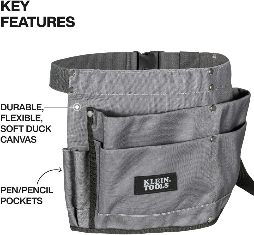 21022 6-Pocket Tool Apron, Durable Duck Canvas with Riveted Seams, A