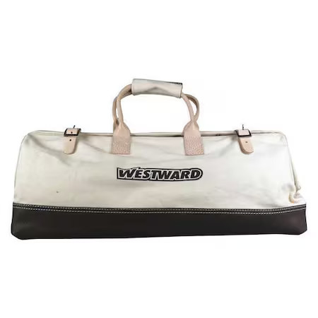 Westward 53Jw32 Tool Bag, Tan, Canvas, 1 Pockets