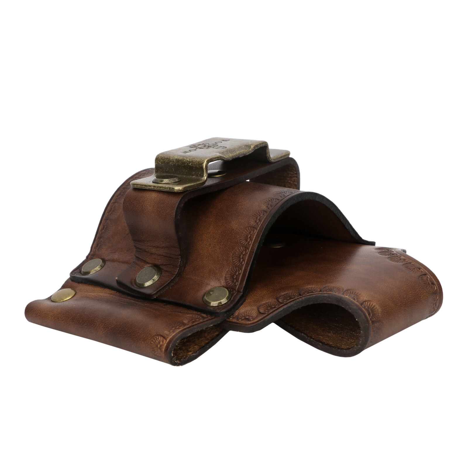 Leather Tool Belt Pouch 3-in-1 Hammer Holder Tape Measure Pencil Holster for EDC