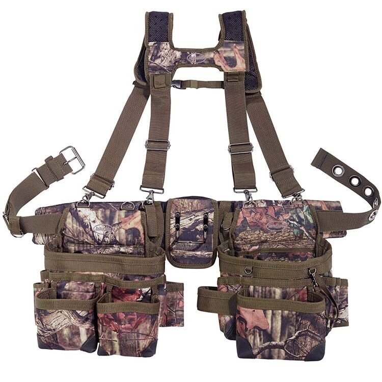 Bucket Boss Mossy Oak Camouflage Mullet Buster Suspension Tool Belt Rig