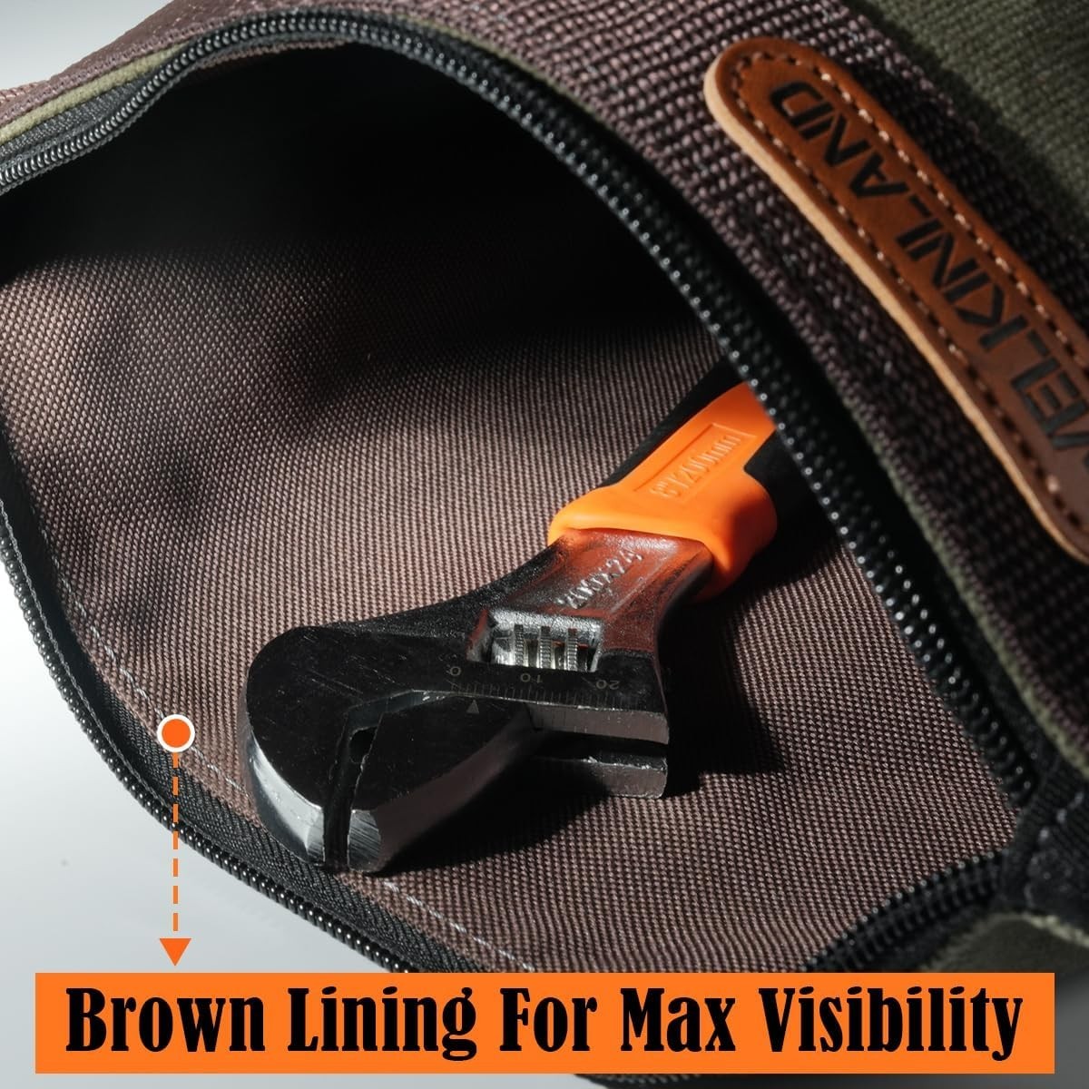 Waxed Canvas Tool Pouch 4 PCS Set, 10 Inch Tool Pouches with Zipper, BRAND NEW