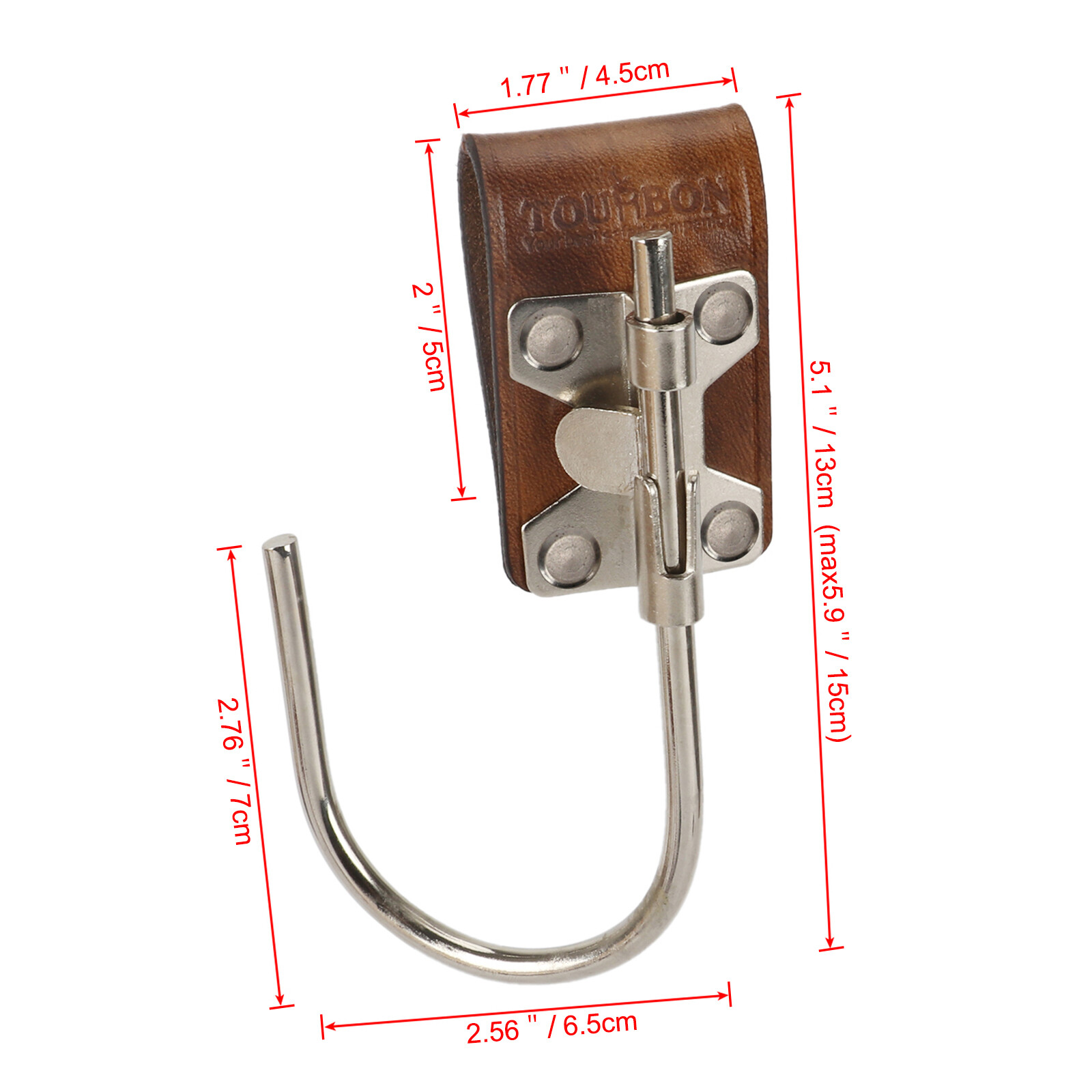 Leather Steel Float Tool Hook Belt Holster Trowel Hanger Power Carry USA