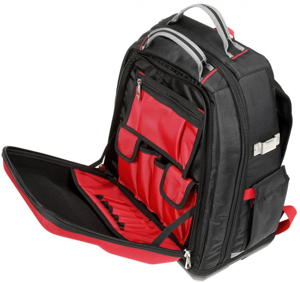 Milwaukee Backpack 15 in. PACKOUT 48 Pockets Molded Base Tool Organization Pack