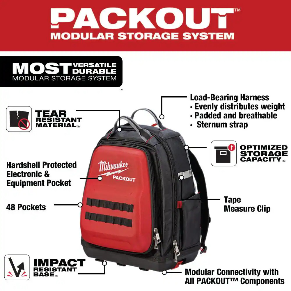 15 In. PACKOUT Tool Backpack with PACKOUT Cooler Bag