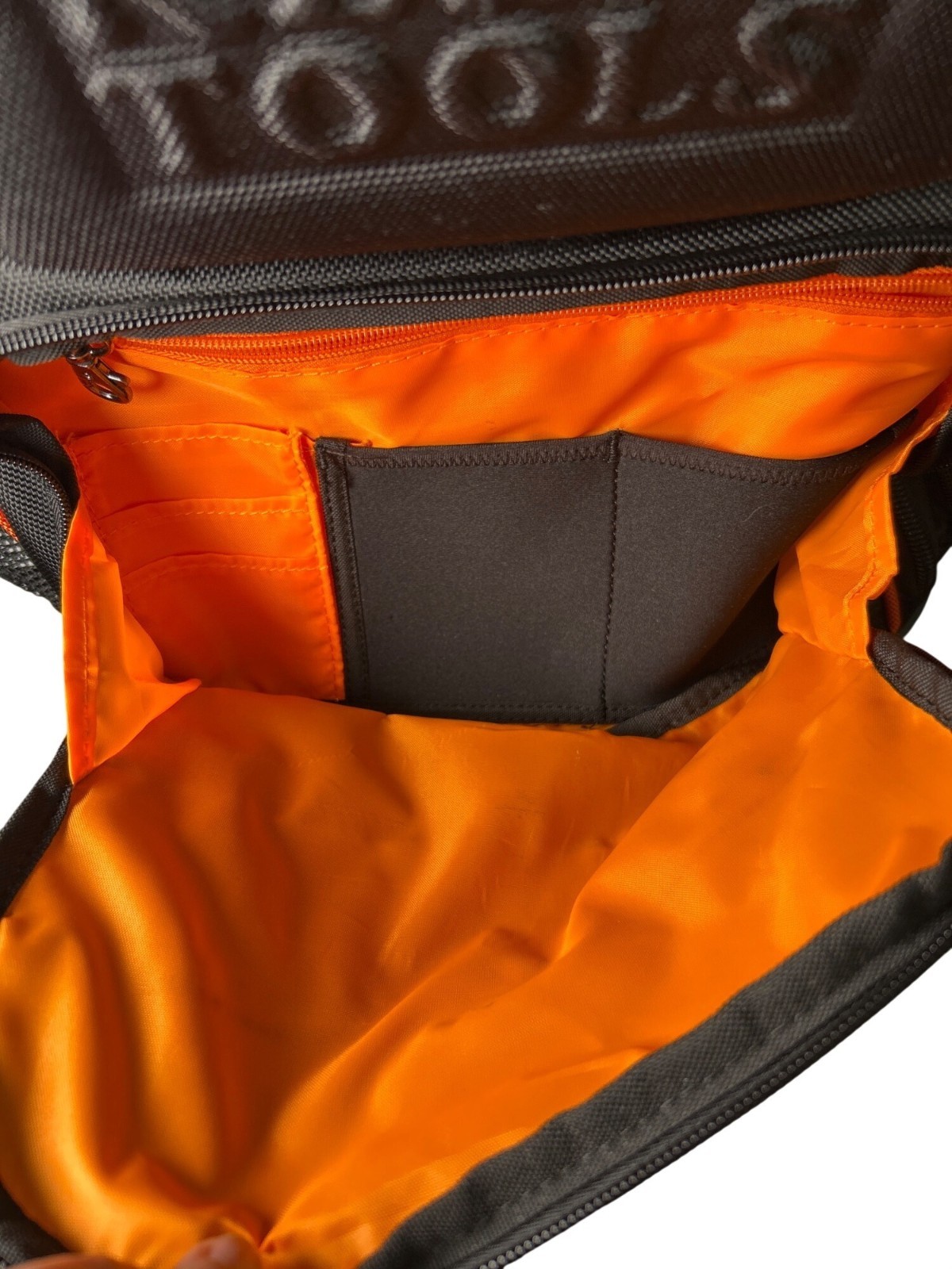 Klein Tools Tradesman Pro Backpack Heavy Duty With Molded Base Black & Orange