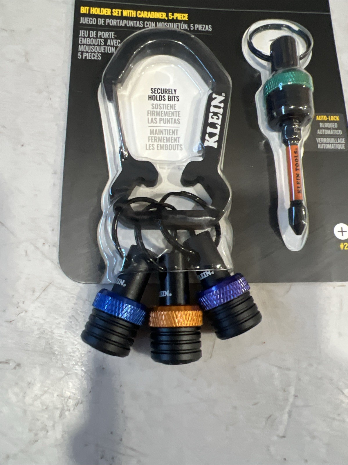 Klein Tools K33850 Bit Holder Keychain Set, 5 Pc.
