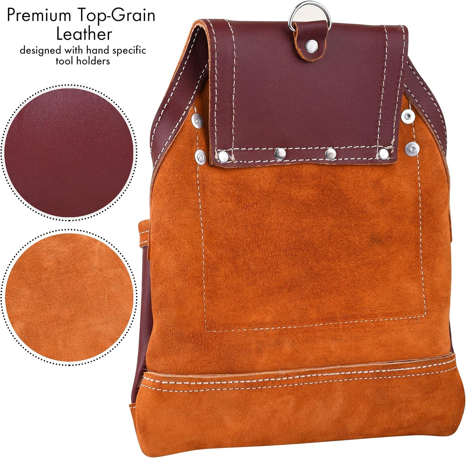 Professional 10 Pocket Carpenter Tool Pouch Framers Bag Heavy Duty Premium Grain