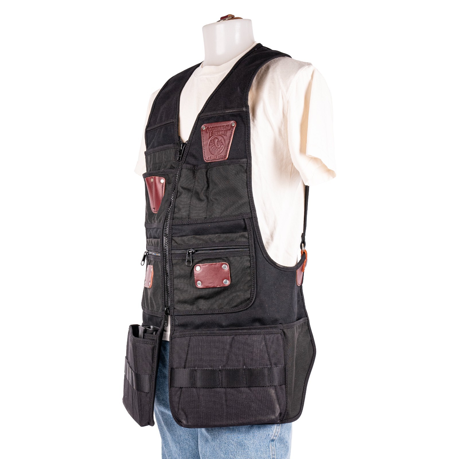 Occidental Leather 2576 OxyPro ZIP Tool Fastener Work Vest 34 Pockets