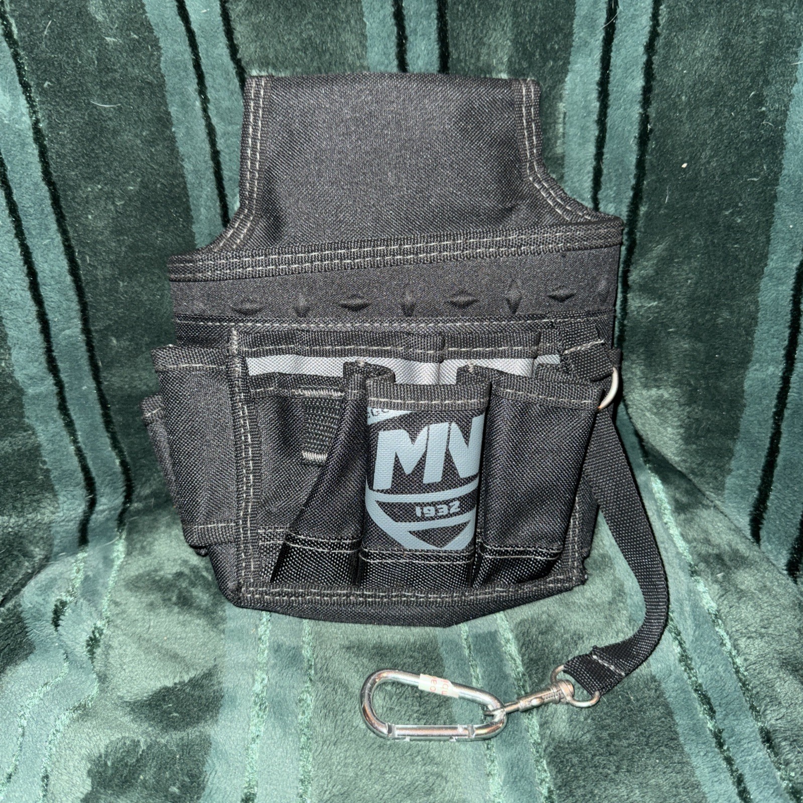 McGuire Nicholas 23021-Q Black Quad Design Toughwear Mini Electrician Pouch 8in.