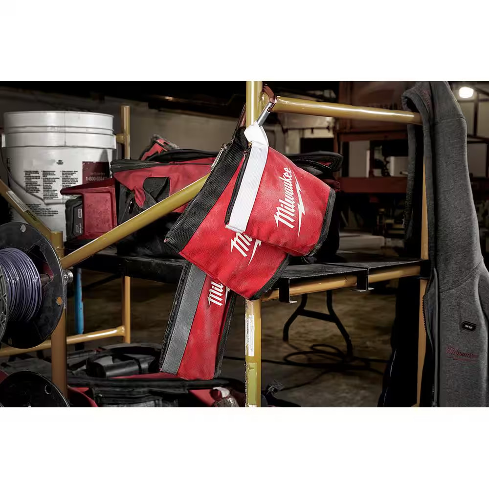 14 In., 8 In. and 6 In. Multi-Size Zipper Tool Bags in Red (3-Pack)