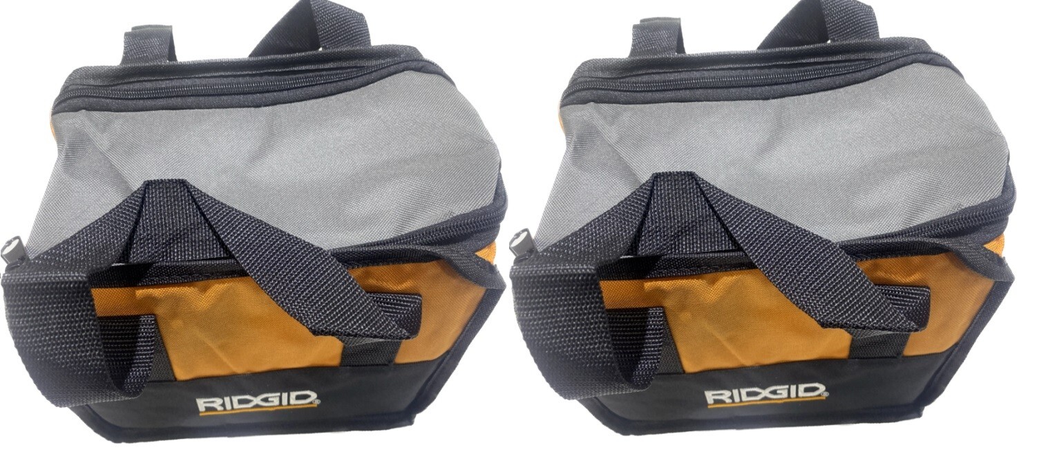 2 Pack of RIDGID (11x8x5) Tool Bags Carrying Cases For Hand and Power Tools