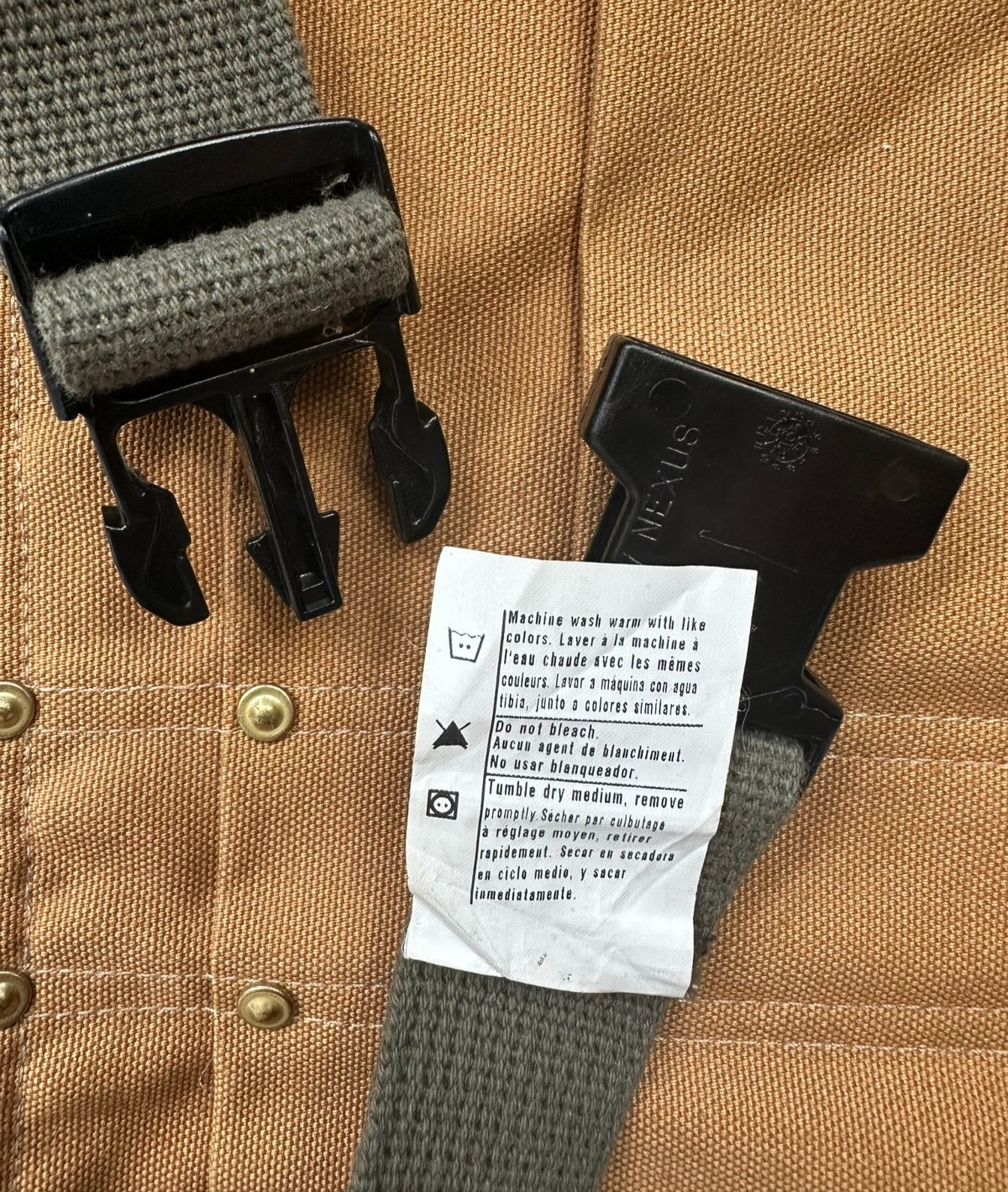 Carhartt Size L/XL Duck Canvas Waist Apron Adjustable Tool Utility Belt Durable
