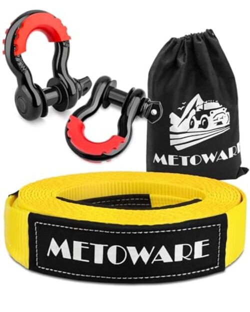 Heavy Duty Tow Strap Recovery Kit – 3″ x 20ft(35,000lbs) Tree Saver Winch