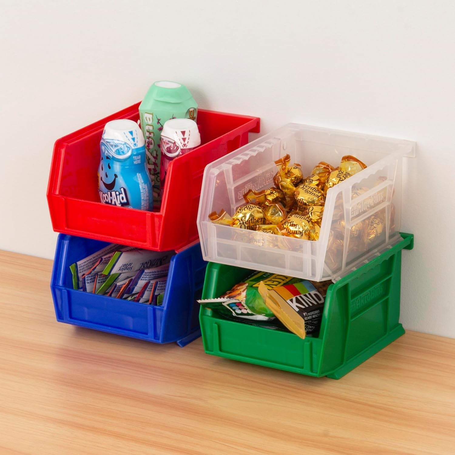 30210 AkroBins Plastic Storage Bins, SpaceSaving Stackable Bins for Garage, P…
