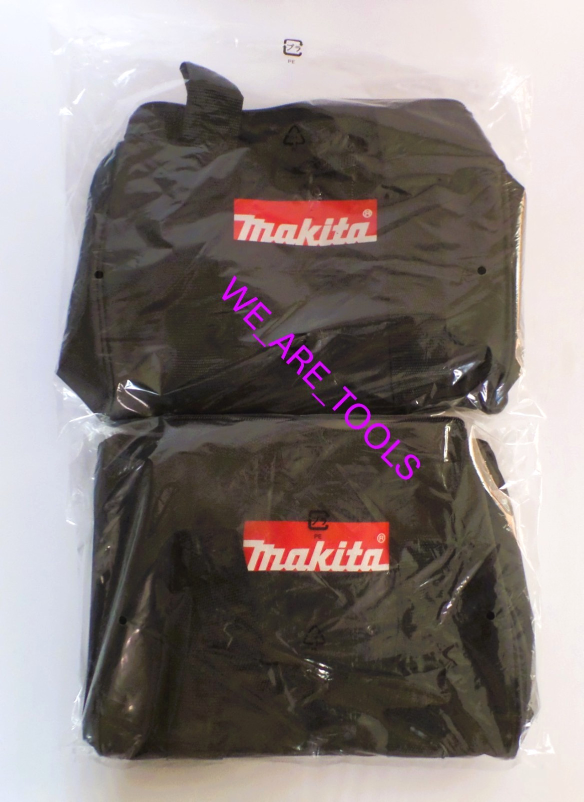 (2) Makita BLACK 11″x 9″ x 11″ Tool Bag/Case with Handles For 18V Drill, Strap