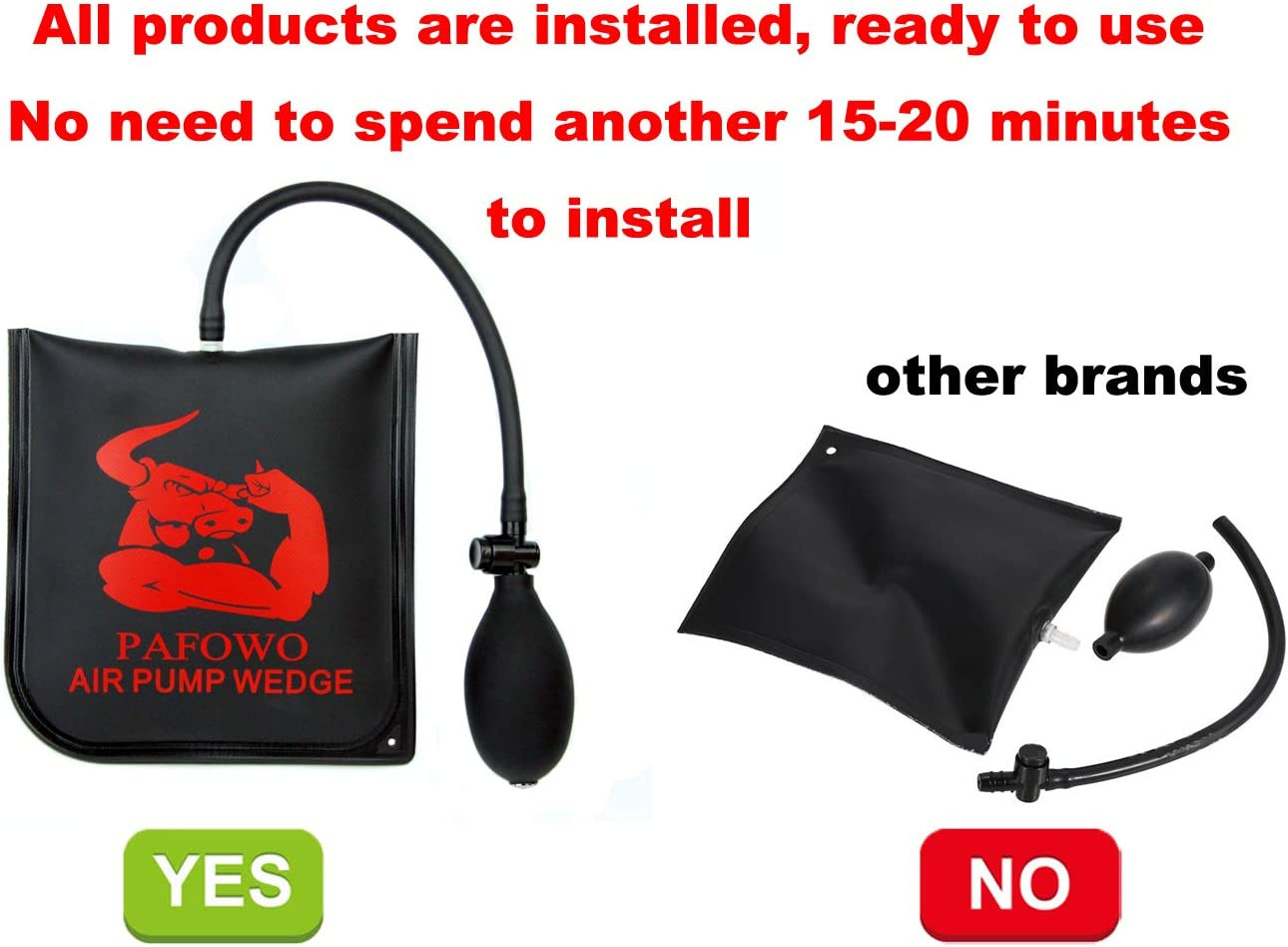 Improved 3 Piece Commercial Grade Air Wedge Bag Pump Professional