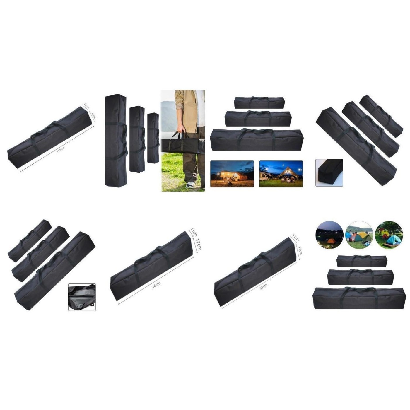 Foldable Waterproof Bag for Outdoor Sports and Camping Use with Handles