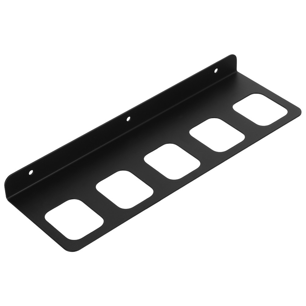 1 Set Black Heavy Duty Metal Garage Tool Rack Organizer for Home Workshop