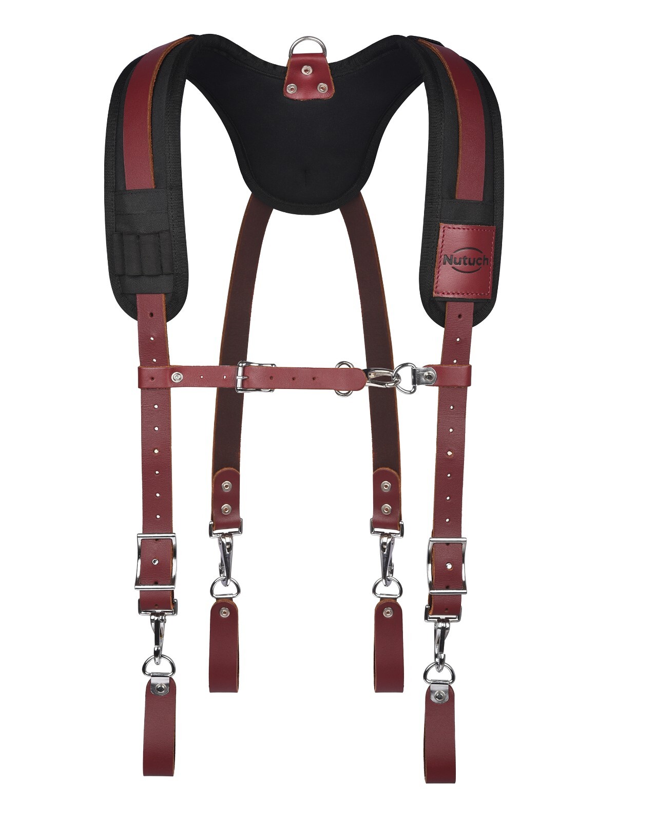 NUTUCH Nylon and Leather Tool Belt with Suspender | Electrician Tool Belts