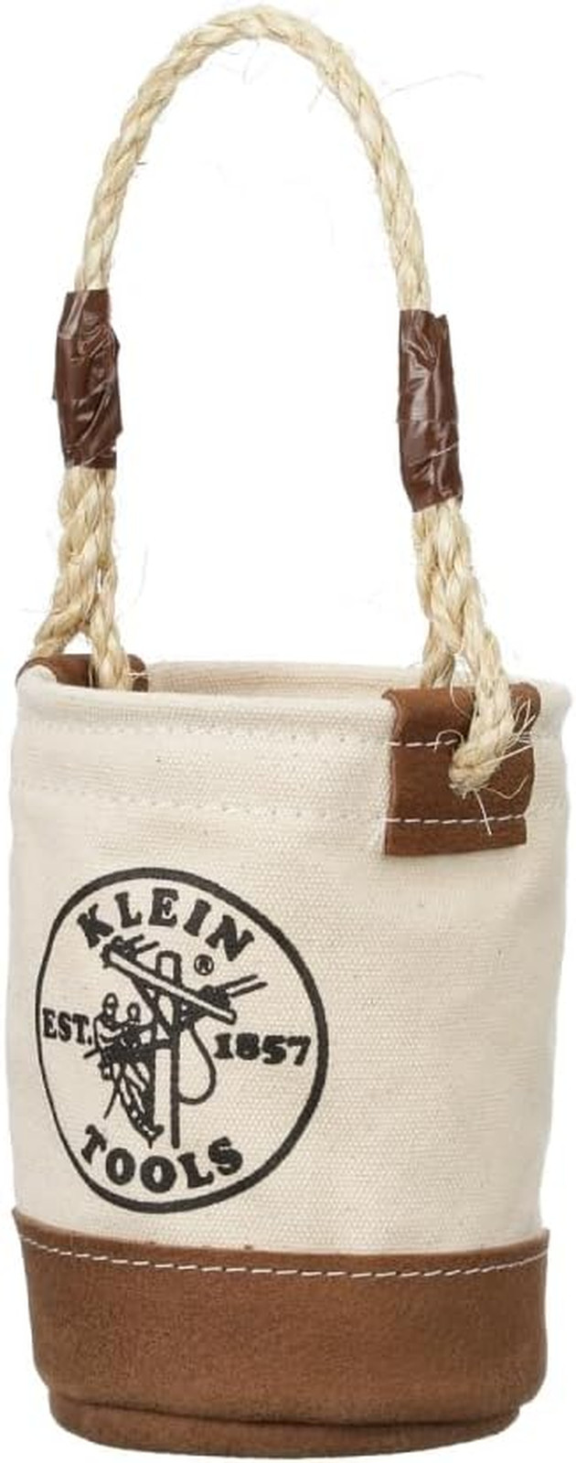 5104MINI Mini Tool Bucket, All-Purpose Tool Bucket with Leather-Bottom, Nuts and