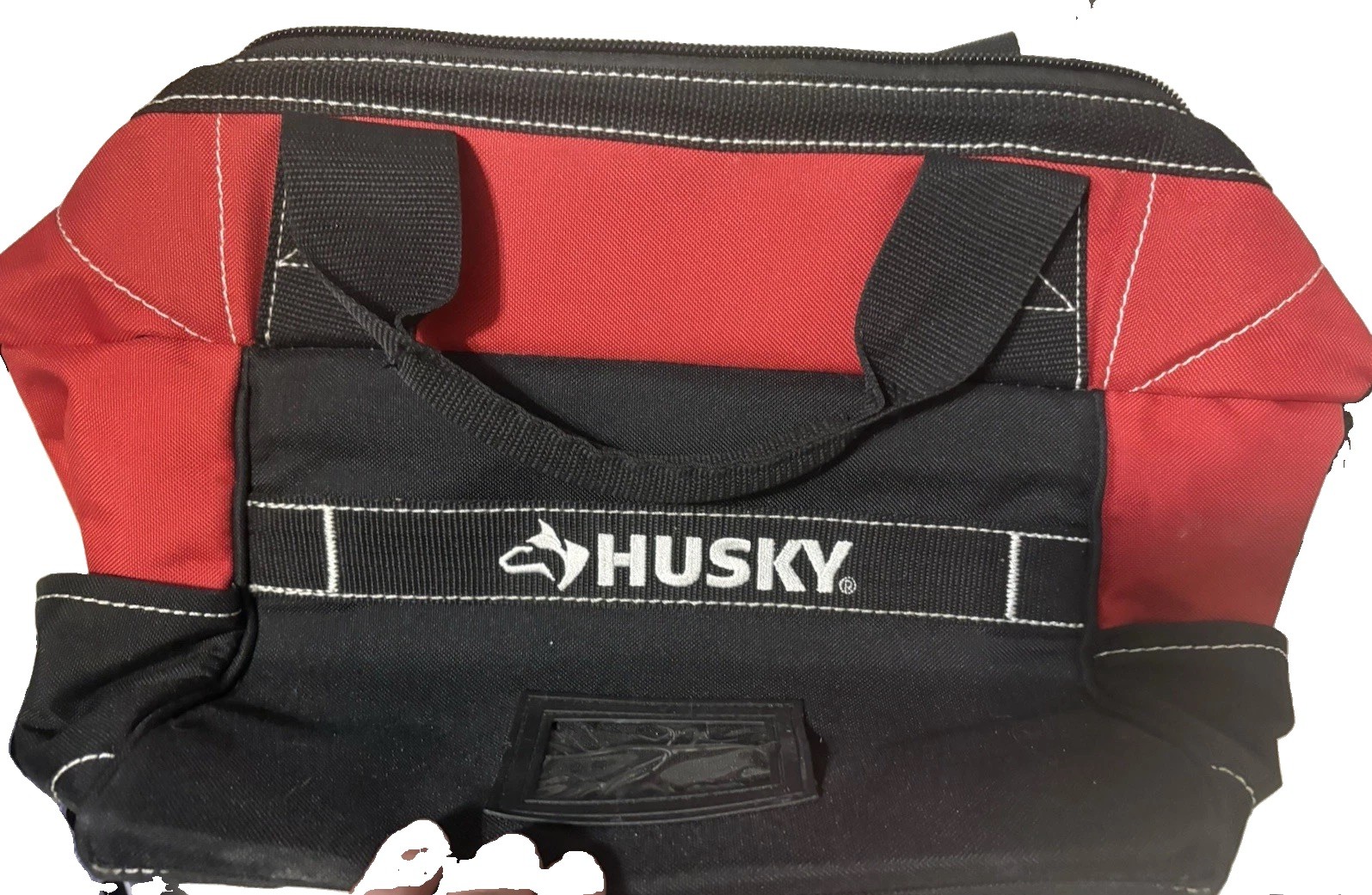 Husky 24″ 7Pocket Zippered Tool Bag Red/Black