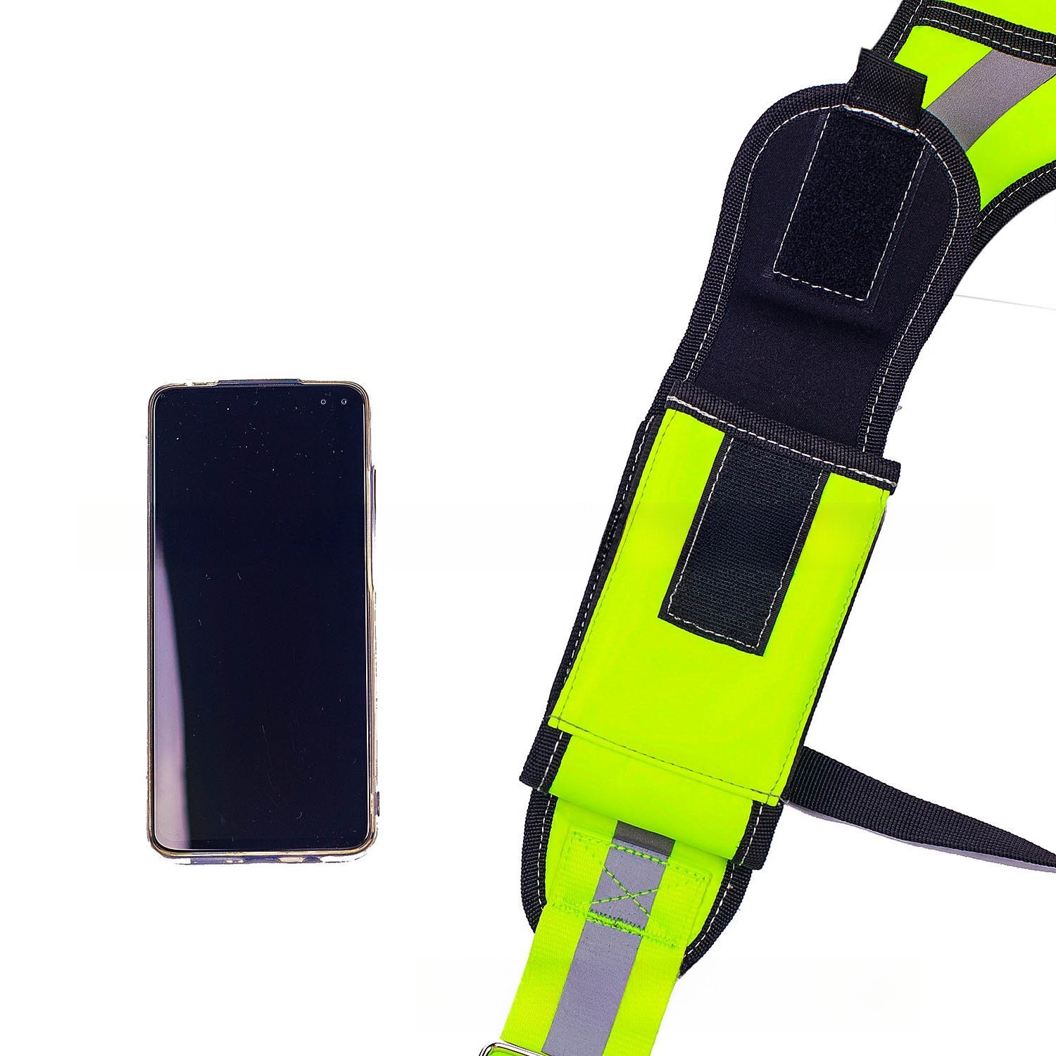 Y-type Fluorescent Green Reflective Tool Suspender Adjustable Padded Shoulder