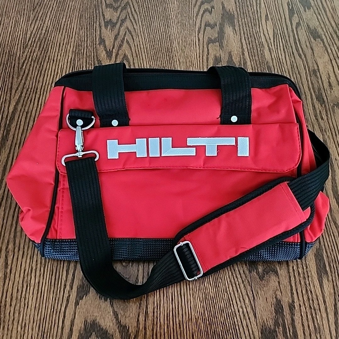 HILTI Heavy Duty Tool Bag Small Construction Tool Bag Red(Read Dis/See Flaw)