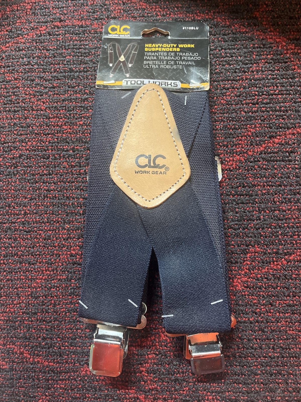 CLC 110BLU Heavy Duty Work Suspender Dark Blue