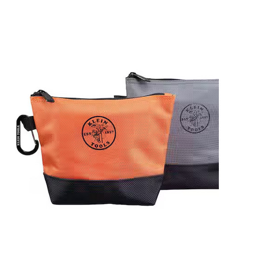 Klein Tools 9 in. Stand-Up Zipper Tool Bag (2-Pack)