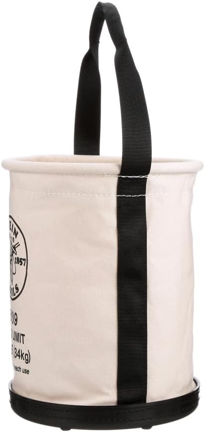 Klein Tools 5109 Canvas Bucket, Wide-Opening Straight-Wall Tool Factory