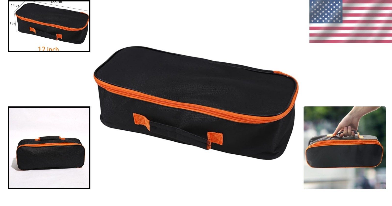 Compact 12″ Waterproof Oxford Tool Pouch – Durable Organizers for Quick Access