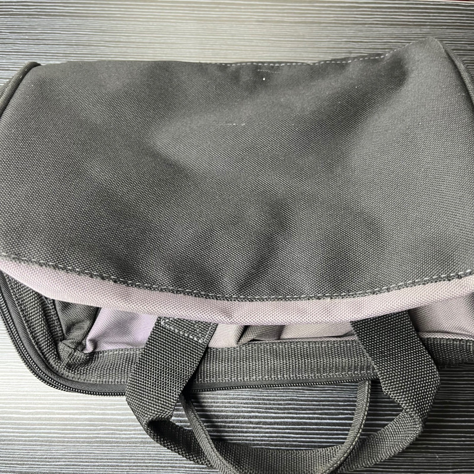 Workforce Tool Bag 13in Black Gray Canvas Zippered Soft Side Multi Pocket Bag