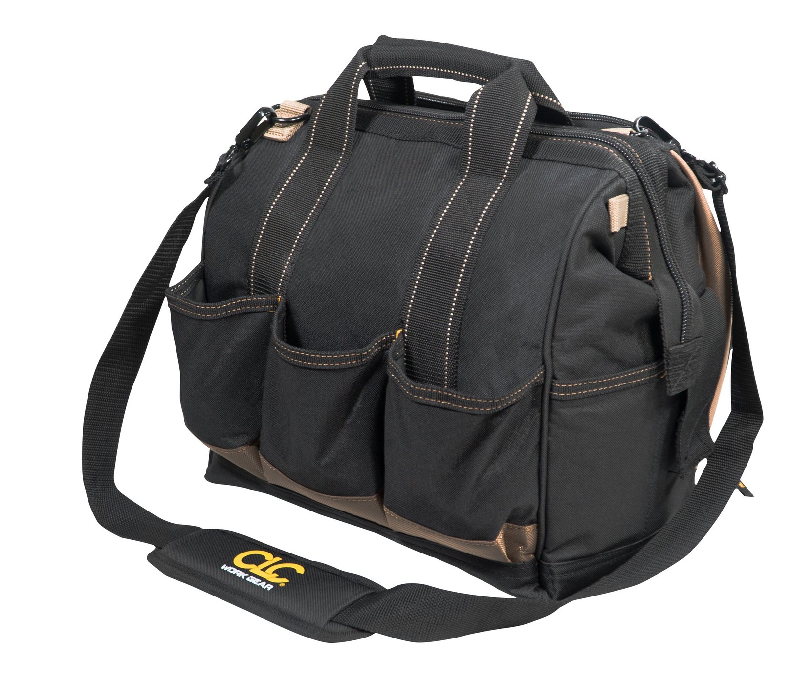 Custom Leathercraft1537 Multi-Compartment Tool Carrier, 30 Pocket, 13 In.