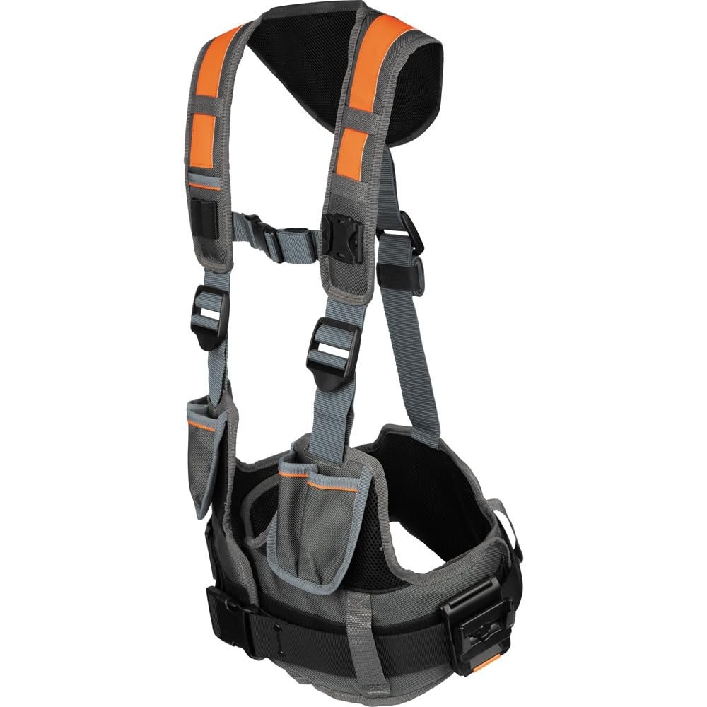 Klein Tools 55829MB Tool Vest with Tool Pouches, Fully Adjustable, Padded…