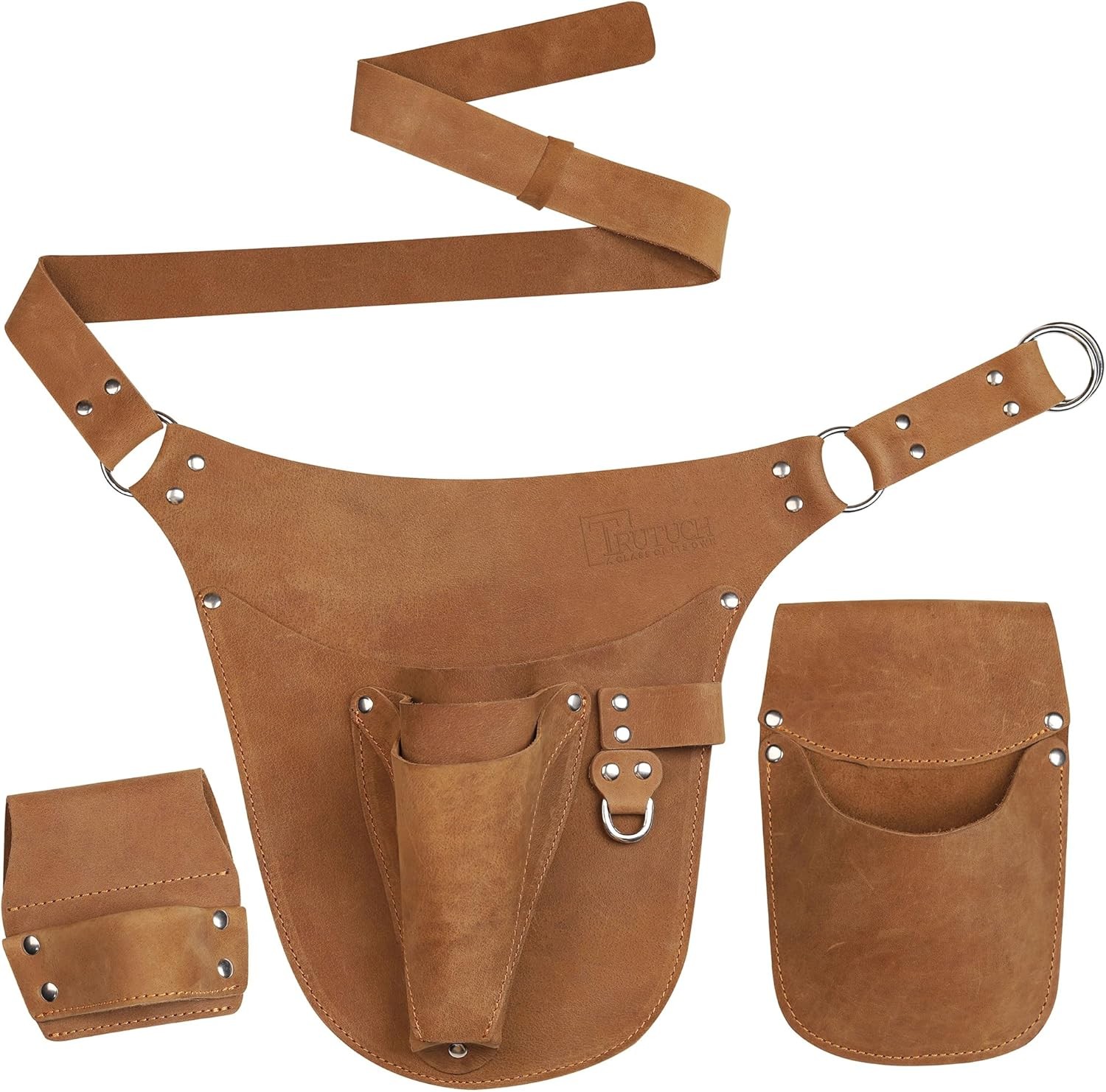 Leather Garden Tool Belt for Men Women Gardener Apron