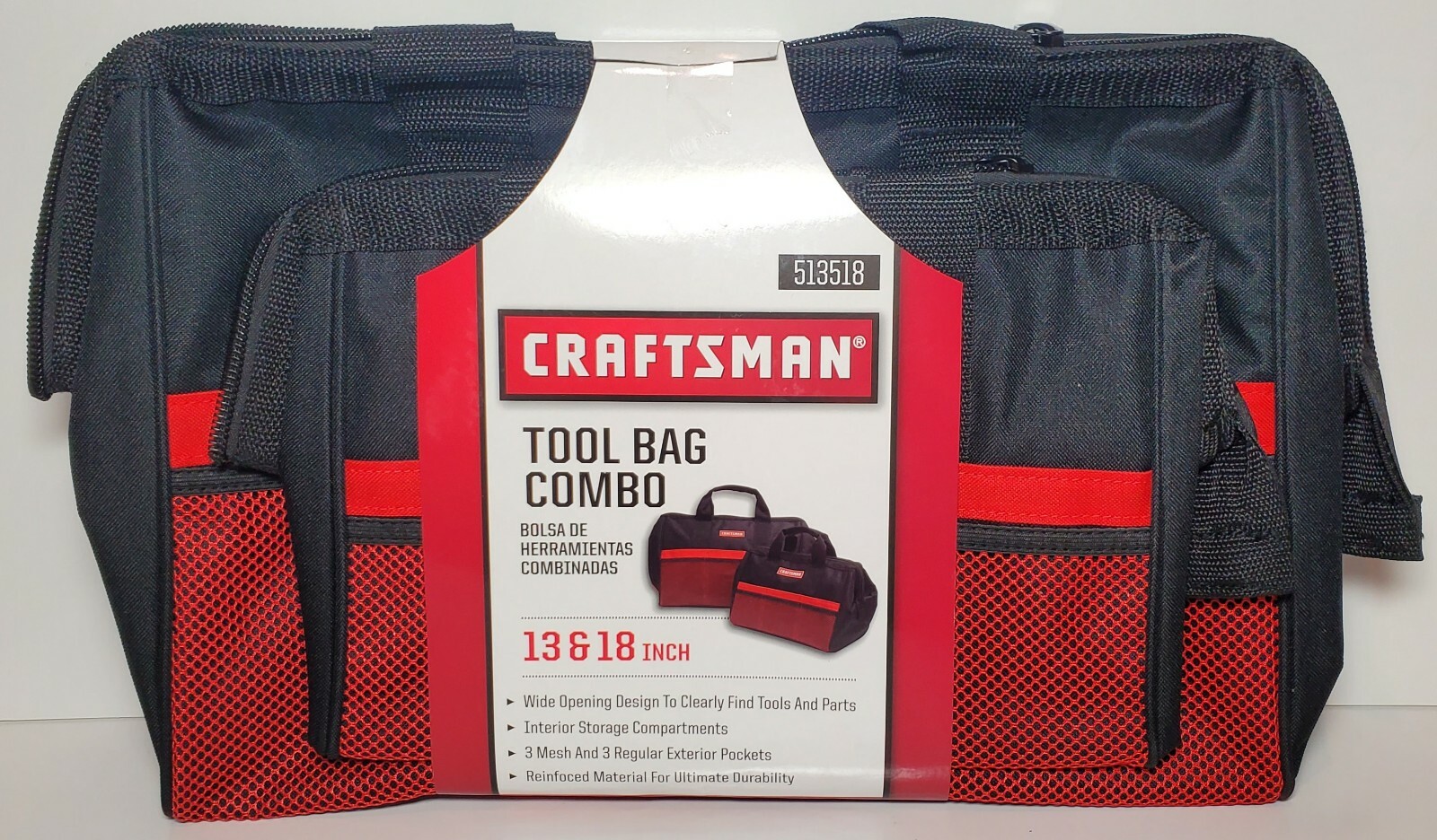 Craftsman Tool Bag Combo 2 Bags 13 & 18 Inches New 513518