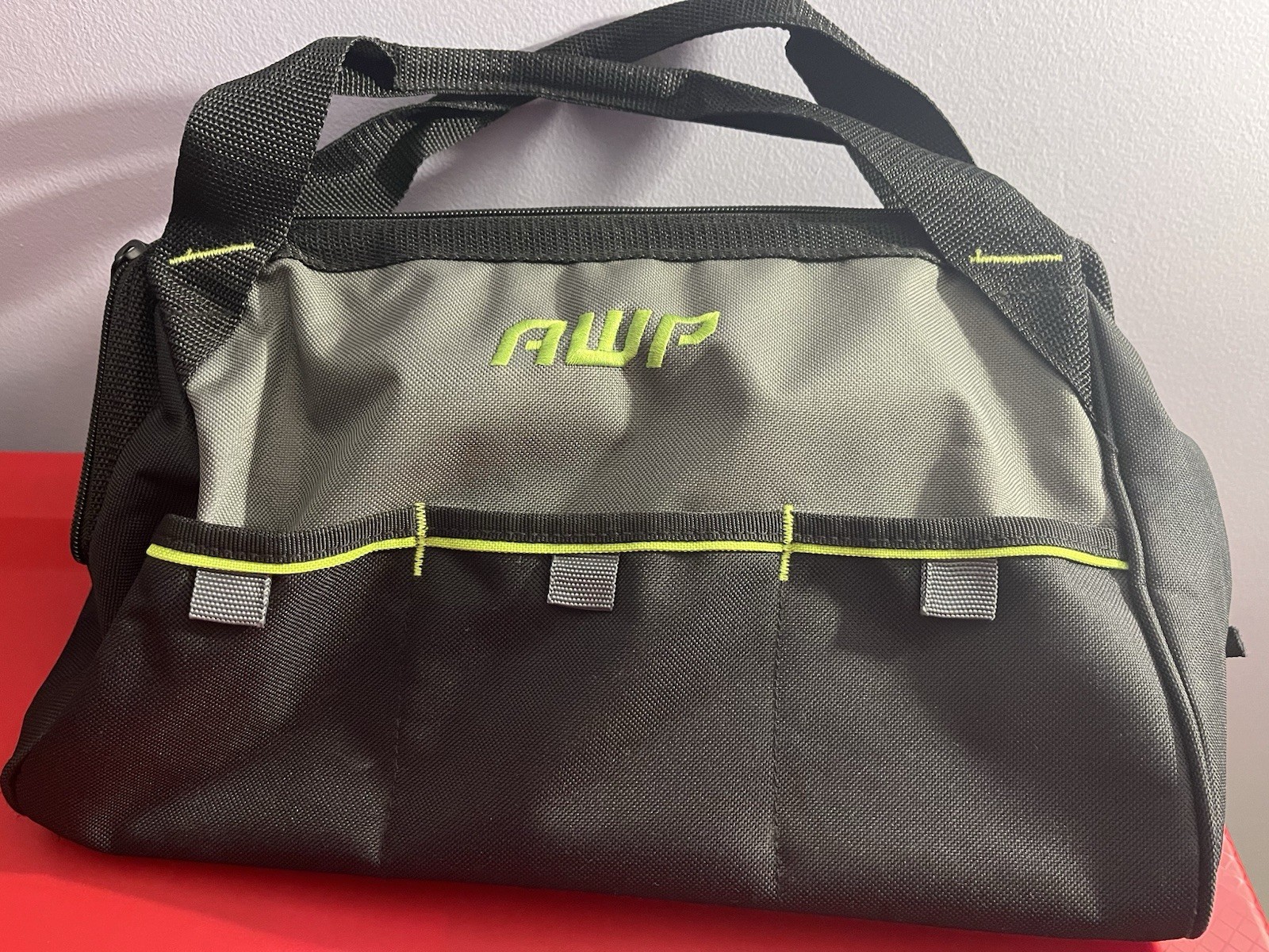 AWP 15 Inch Tool Bag with Apex Handle Design, Compact Size, 15 inch, Black