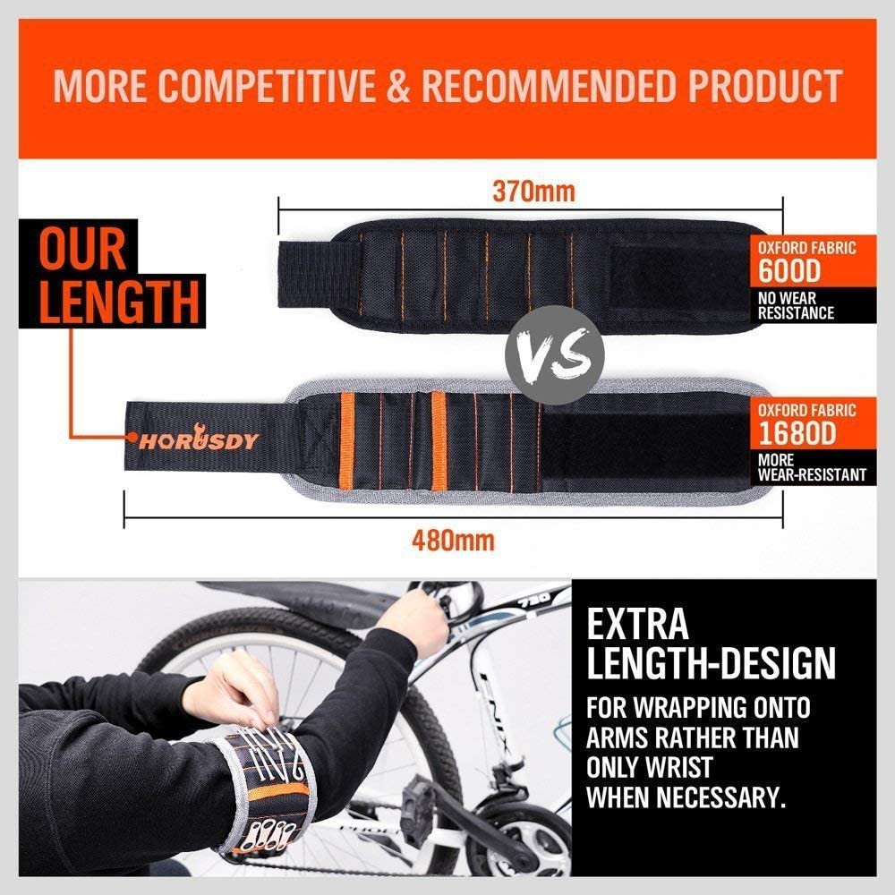 Magnetic Wristband, Stocking Stuffers, Gifts for Men, Premium Tool Belt for Hold