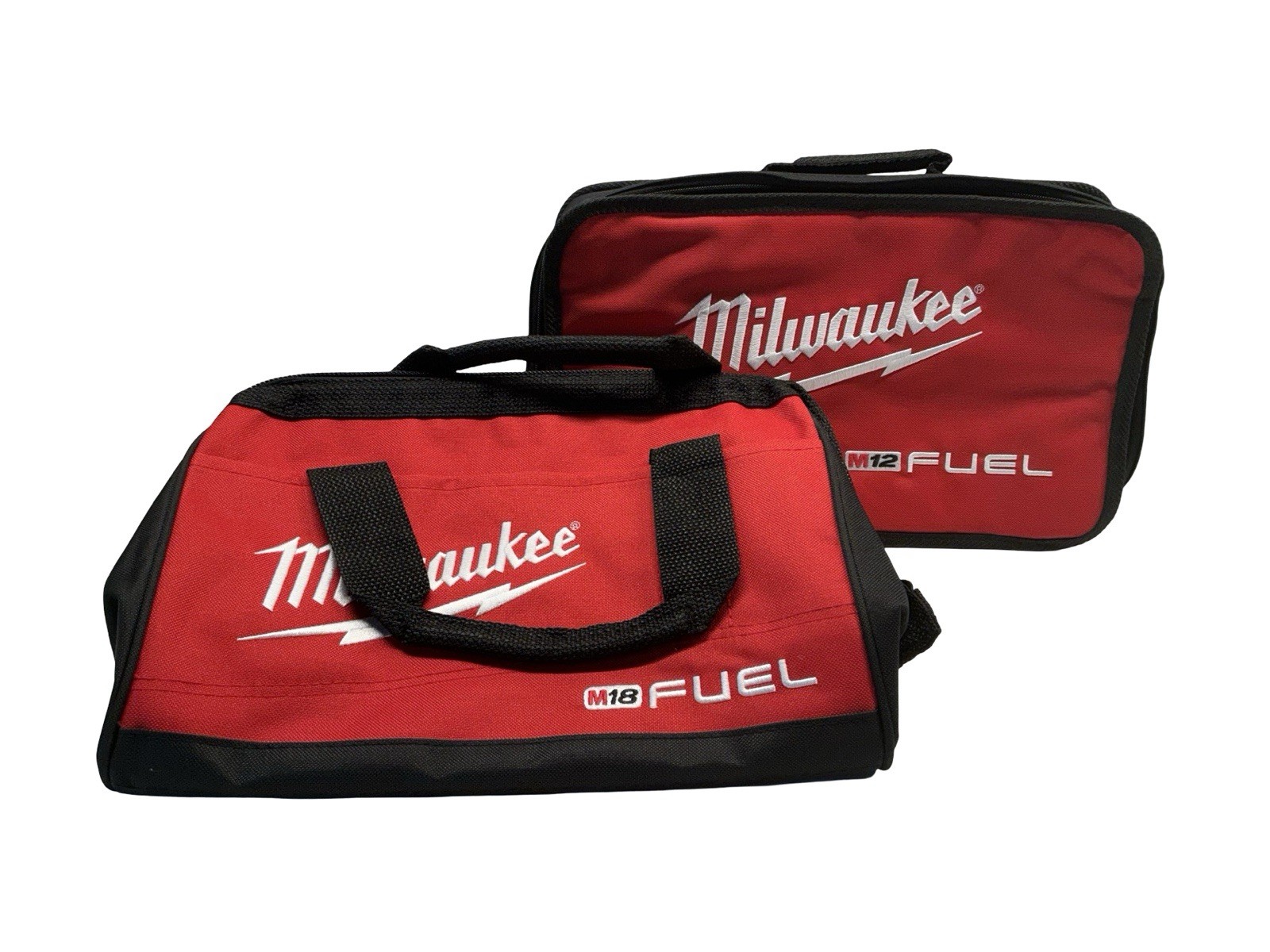 Milwaukee M18 & M12 Fuel Tool Bag Set Red Contractor Storage Cases