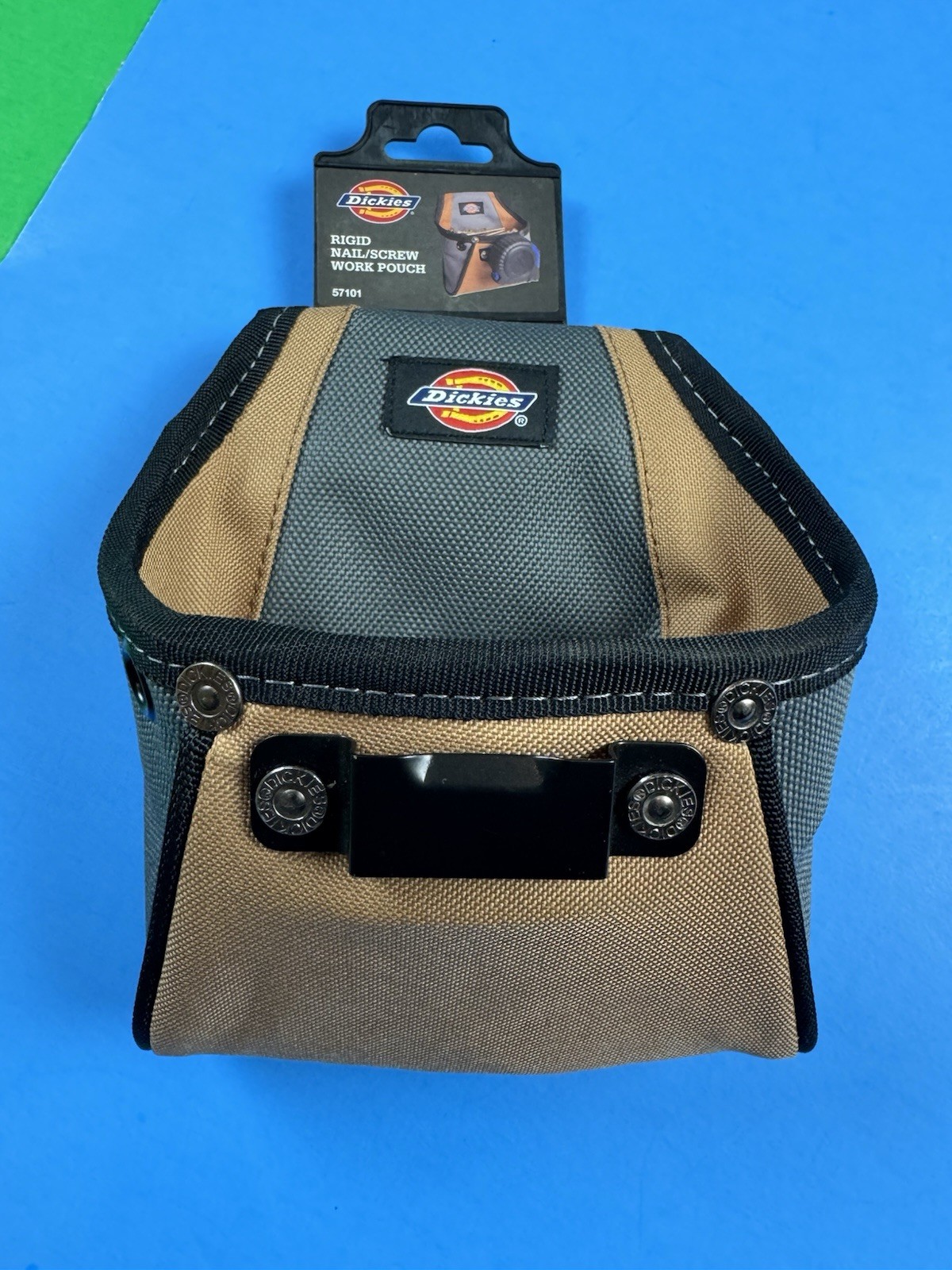 Rigid Nail/Screw Work Pouch w Tape Measure Clip Universal-Fit Steel Clip Dickies