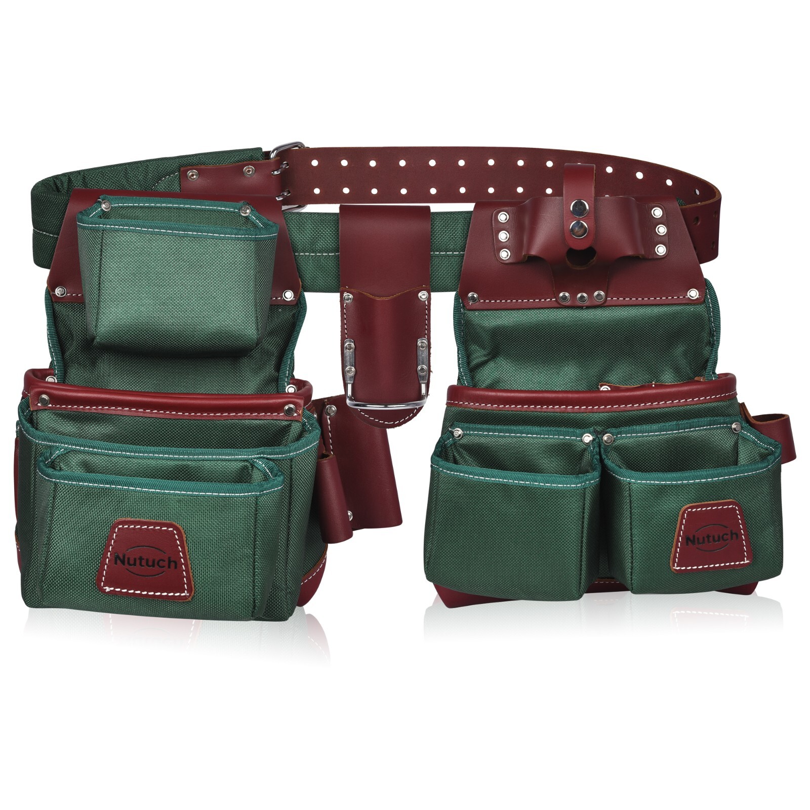 NUTUCH Nylon and Leather Tool Belt | Carpenter Tool Belts | Electrician