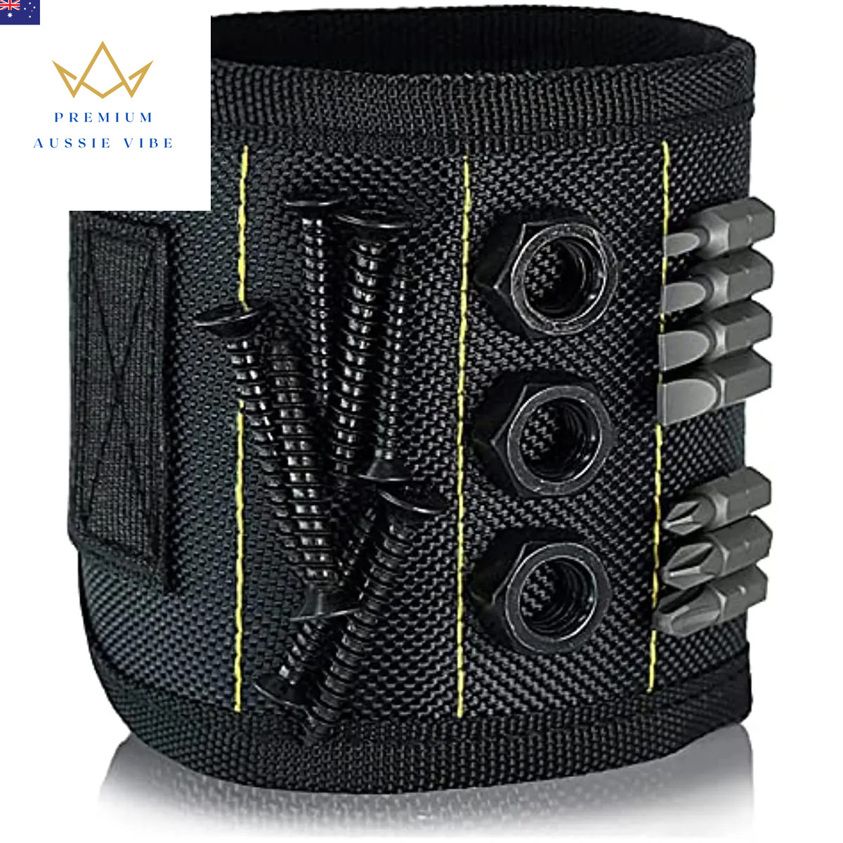 Magnetic Wristband for Holding Screws,Nails，Drilling Bits,Wrist Tool Holder Belt