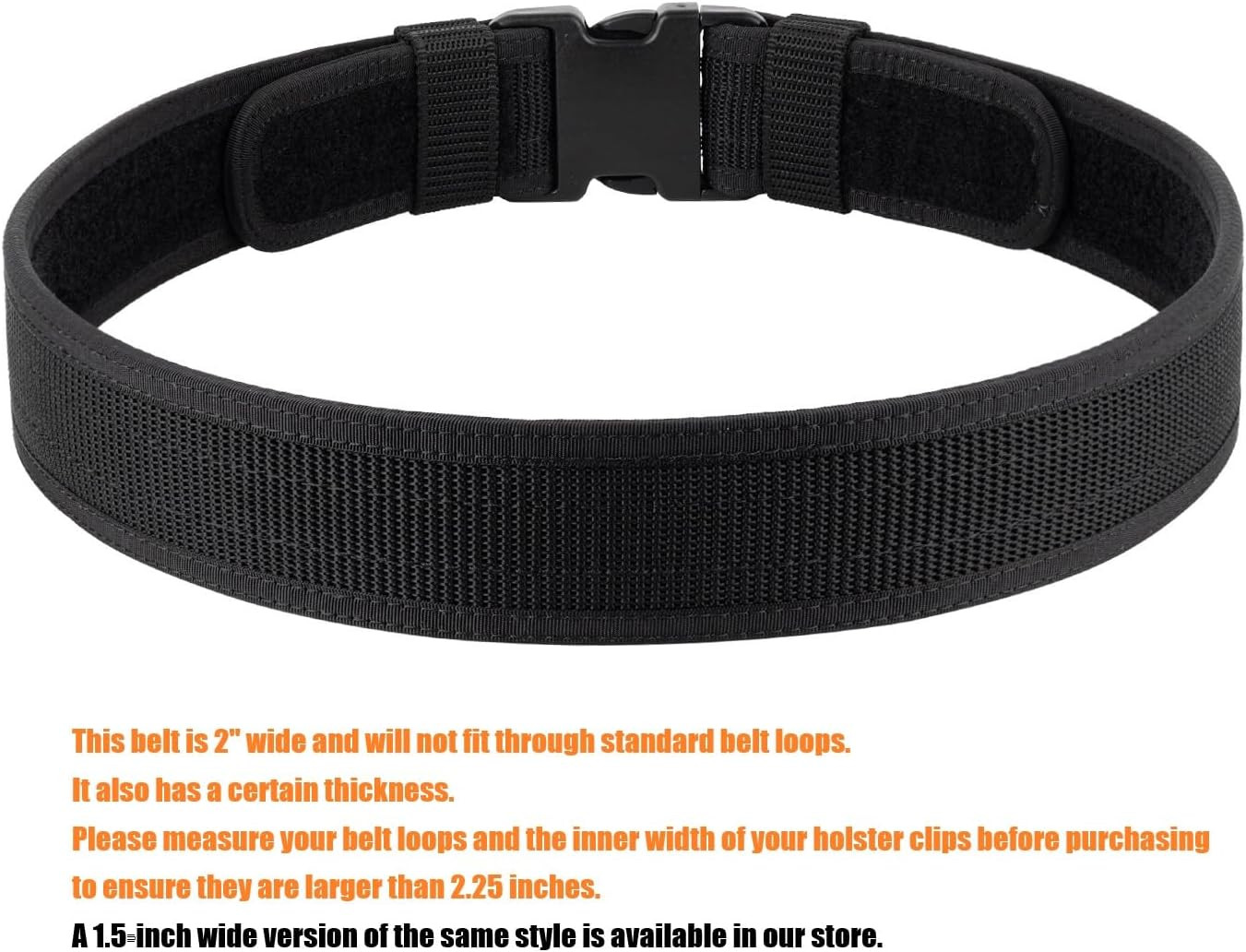 Security EMS EMT Firefighters Work Belt 2″ Wide Camping Hiking Utility Tool Belt