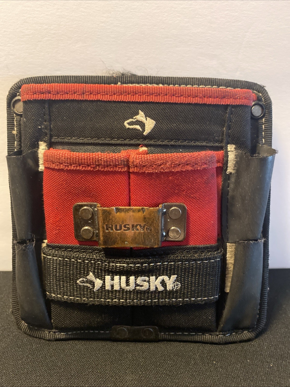 Husky 7 in. 3-Pocket Clip On Tool Belt Pouch Pre-owned