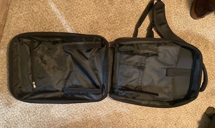 Snap On Hard Shell Clam Tool Backpack Carry-On Padded Straps W/ Inside Pockets