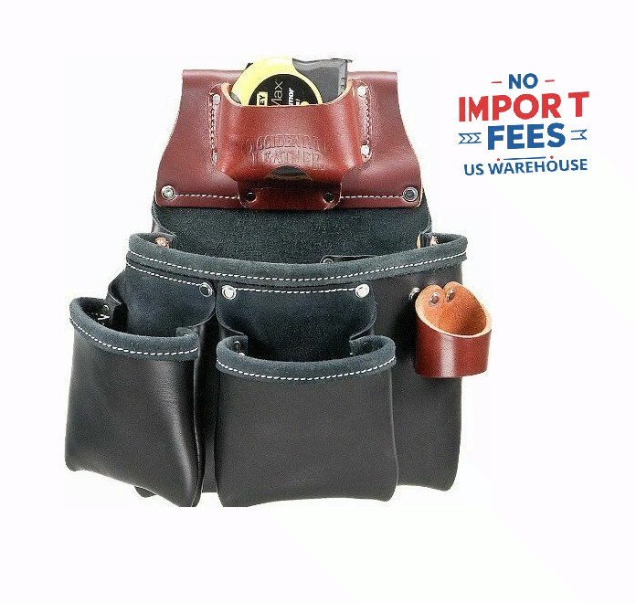 Occidental Leather B5018DB 11-Pocket Right Hand All Leather Black Pro Tool Bag