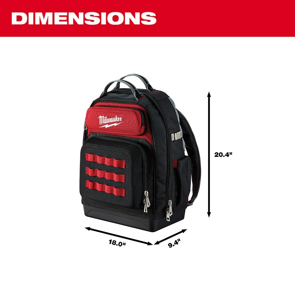Milwaukee 48-22-8201 Ballistic Impact Resistant Base Ultimate Jobsite Back Pack
