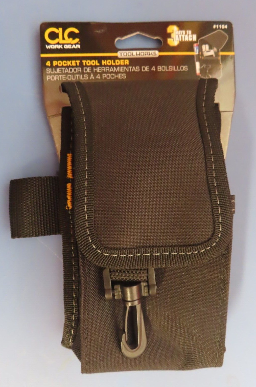4 Pocket Multi-Purpose Accesory Accessories Tool Holder Pouch with clip # 1104