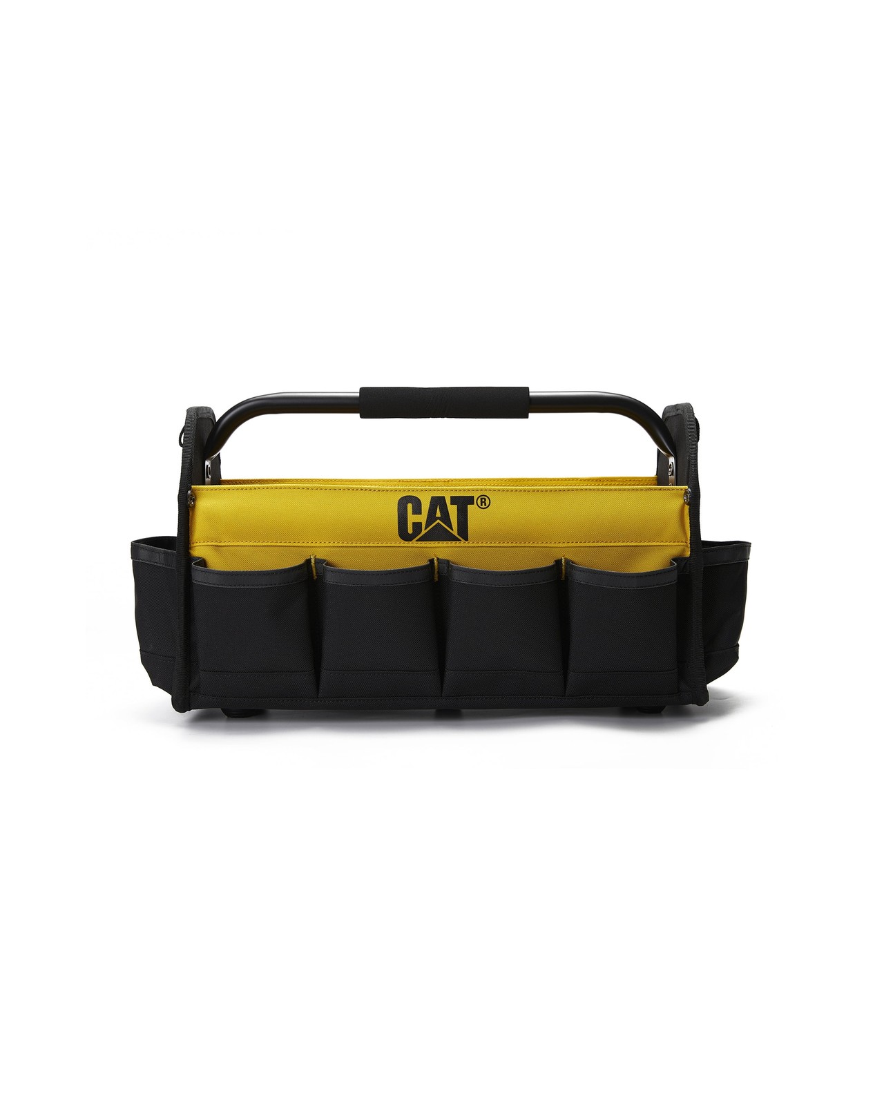 CAT Tool storage, 17 in., 14 pockets, 600-D Polyester, Open tote